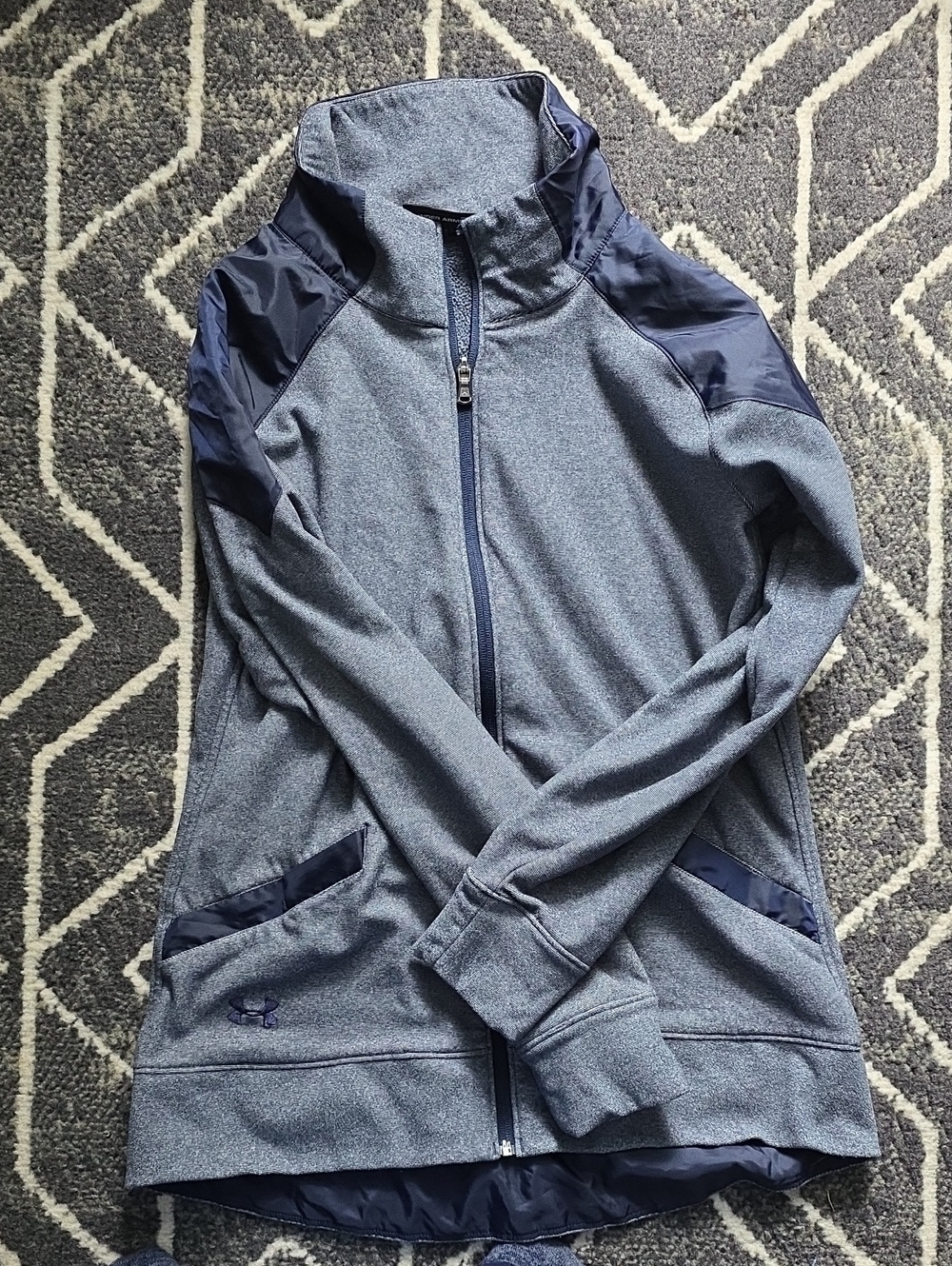 Under Armour Heathered Navy Full-Zip Utility Jacket